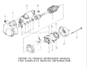 Electric Starter Diagram and Parts List for E2-09K401 1988 Toro Lawn Tractor