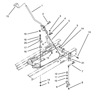 Shift Assembly Diagram and Parts List for 71182 5910001 - 5999999 Toro Lawn Tractor