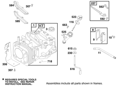 Engine Gts-200 Diagram and Parts List for 20786 8900001 - 8999999 Toro Lawn Mower