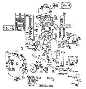 Engine Model No. 190402 Type 0989-01 (Model 38155) Diagram and Parts List for 38155 1000001 - 1999999 Toro Snow Blower
