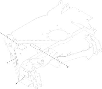 Rh Wing Deck Decal Assembly Diagram and Parts List for 72096 406343181-407109999 Toro Lawn Tractor