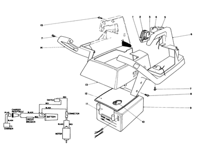Upper Case Assembly Diagram and Parts List for 51555 8000001 - 8999999 Toro Trimmer
