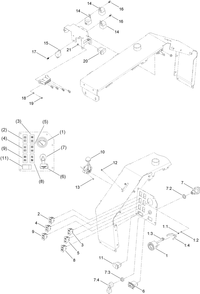Electrical Relay, Lamp And Switch Assembly Diagram and Parts List for 25403 400000000 - 401399999 Toro Lawn Tractor Accessories