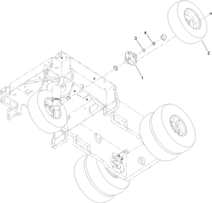 Part Location Diagram of ST45176 Toro Wheel Asm (With Foam)