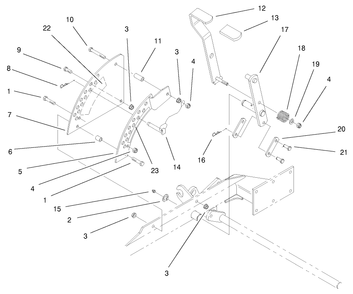Part Location Diagram of E806003 Toro DISCONTINUED