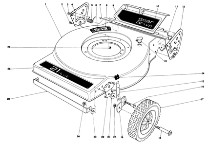 Mower Housing (Model No. 16830) Diagram and Parts List for 16830 9000001 - 9999999 Toro Lawn Mower