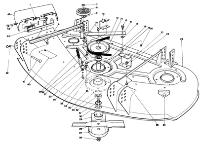 Cutting Unit Model No. 30544 Diagram and Parts List for 30754 60402 - 69999 Toro Lawn Tractor