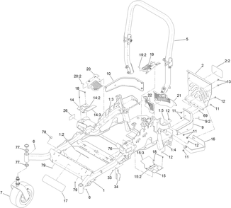 Part Location Diagram of 131-4605 Toro Flap-Rubber
