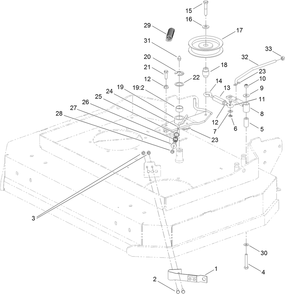 Idler And Brake Assembly Diagram and Parts List for 2711 315000001 - 315999999 Toro Lawn Tractor Accessories