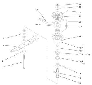 Part Location Diagram of 94-9515 Toro Shaft-Control
