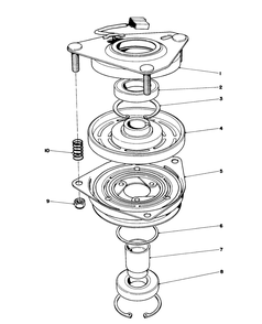 Clutch Assembly No. 44-0770 Diagram and Parts List for 57356 5000001 - 5999999 Toro Lawn Tractor