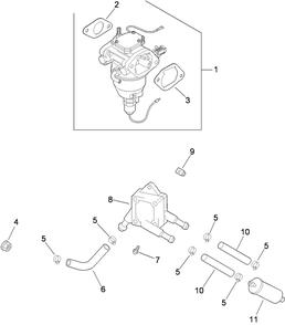 Fuel System Assembly 2 Diagram and Parts List for 74923TE (290000001-290999999)(2009) Toro Lawn Mower