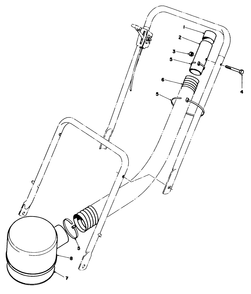 Remote Air Cleaner Kit No. 43-6940 (Optional) Diagram and Parts List for 22005 6000001 - 6999999 Toro Lawn Mower