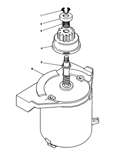 Starter Motor Assembly Diagram and Parts List for 26624C 9000001 - 9999999 Toro Lawn Mower
