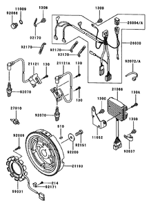 Electric Equipment Assembly Diagram and Parts List for 74236 (220000001-220999999)(2002) Toro Lawn Mower