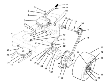 Axle Assembly Diagram and Parts List for 30180 490731 - 499999 Toro Lawn Tractor Accessories