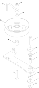 Idler Arm Assembly No. 161-6406 Diagram and Parts List for 76608 400000000 - 417419999 Toro Lawn Tractor