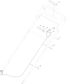Starter Switch Assembly Diagram and Parts List for 21848 411700000 - 999999999 Toro Lawn Mower