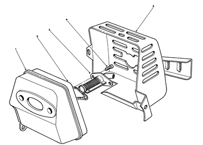 Spark Arrestor Muffler Kit 52-5090 (Optional) Diagram and Parts List for 51643 7000001 - 7999999 Toro Trimmer