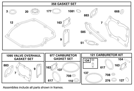 Engine Briggs & Stratton Model 12h802-1767-E1 Diagram and Parts List for 20020 9900001 - 9999999 Toro Lawn Mower