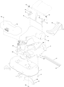 Housing Assembly Diagram and Parts List for 21491 400000000 - 999999999 Toro Lawn Mower