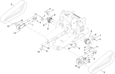Part Location Diagram of 138-0777 Toro Track-Wide,
