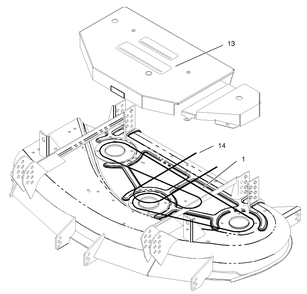 Decal And Belt Assembly Diagram and Parts List for 30299TE (230000001-230999999)(2003) Toro Lawn Mower