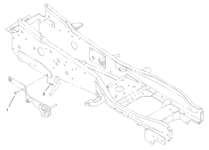 Mounting Assembly Diagram and Parts List for 79365 8900001 - 8999999 Toro Lawn Tractor
