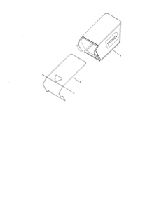 Rear Bag Diagram and Parts List for 20065 280000001 & UP Toro Lawn Mower