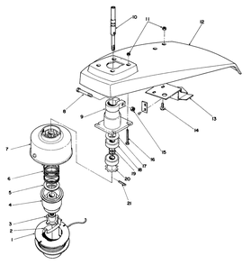 Trimmer Head Assembly Diagram and Parts List for 51642 6000001 - 6999999 Toro Trimmer