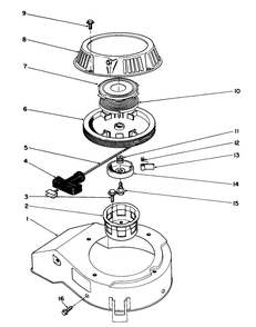 Recoil Assembly (Engine Model No. 47pm1-2)(Serial No. 2000001-2005000) Diagram and Parts List for 20329 2000001 - 2999999 Toro Lawn Mower