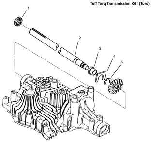 Axle Shaft Diagram and Parts List for 72086 9900001 - 9999999 Toro Lawn Tractor