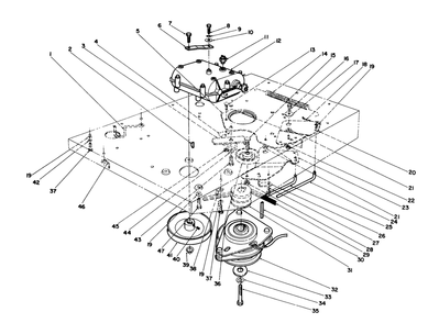 Transmission & Clutch Assembly Diagram and Parts List for 55620 9000001 - 9999999 Toro Lawn Tractor
