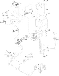 Electrical Assembly Diagram and Parts List for 74947 402000000-403247299 Toro Lawn Mower