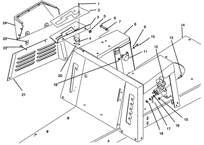 Seat Body & Side Panel Assembly Diagram and Parts List for 70120 4900001 - 4999999 Toro Lawn Tractor