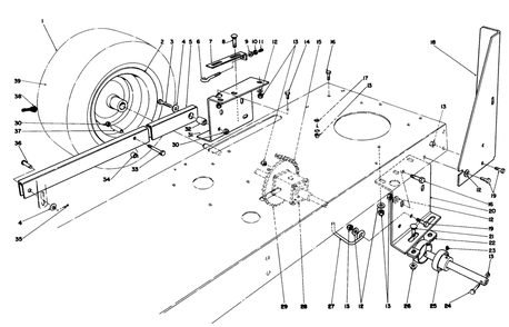 Rear Axle Assembly Diagram and Parts List for 56145 9000001 - 9999999 Toro Lawn Tractor