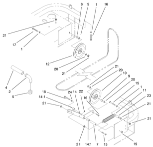 Engine Assembly 1 Diagram and Parts List for 74212 (200000001-200999999)(2000) Toro Lawn Mower