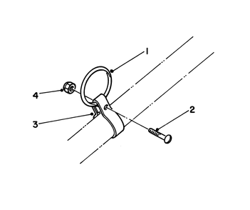 Clamp & Ring Kit No. 46-2690 (Optional) Diagram and Parts List for 51613 4000001 - 4999999 Toro Trimmer