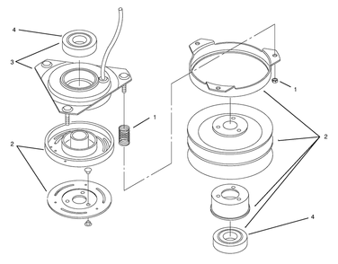 Clutch 92-6885 Diagram and Parts List for 72102 8900001 - 8900399 Toro Lawn Tractor