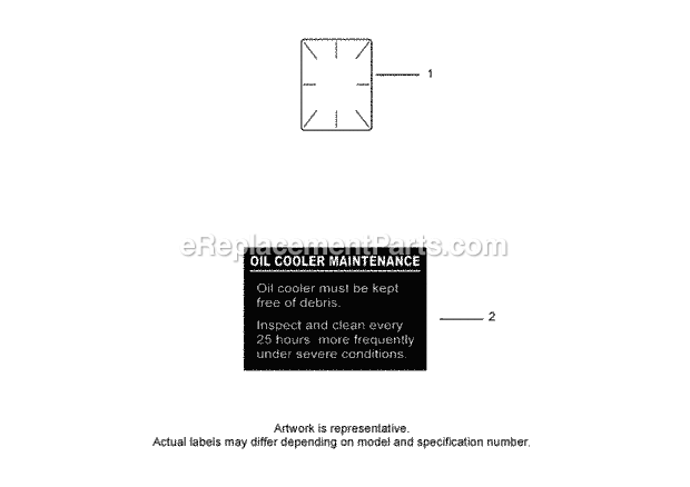Decal Assembly Kohler Ch750-0010 Diagram and Parts List for 74262TE 260000001-260999999 Toro Lawn Mower