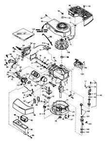 Engine Tecumseh Model No. Tnt 100-10077e Diagram and Parts List for 16165C 5000001 - 5999999 Toro Lawn Mower