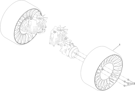 Rear Wheel Assembly Diagram and Parts List for 72965 414086139 - 999999999 Toro Lawn Tractor