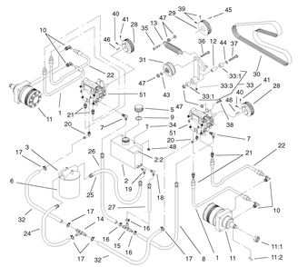 Part Location Diagram of 1-633777 Toro Hose-Lower