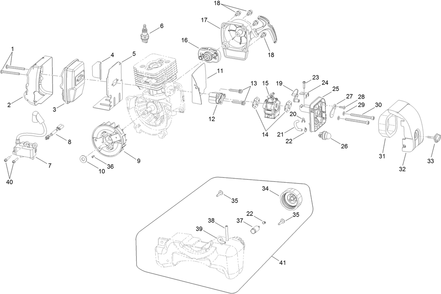 Part Location Diagram of 310752008 Toro Fuel Tank Assembly