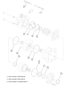 Hydraulic Motor Assembly No. Au117459 Diagram and Parts List for 23898 400000000 - 999999999 Toro Lawn Tractor Accessories