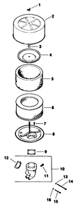 Part Location Diagram of 45_08_201 Toro Cover-Air Cleaner