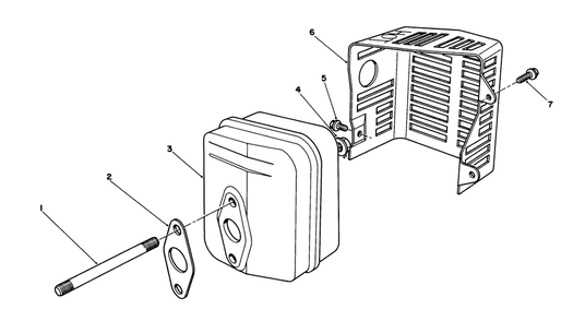 Muffler Assembly (Model No. Vml0-2) Diagram and Parts List for 20211 1000001 - 1999999 Toro Lawn Mower