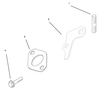 Exhaust Diagram and Parts List for 72045 8900001 - 8900399 Toro Lawn Tractor