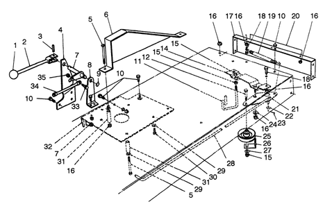 Traction Assembly Diagram and Parts List for 56185 2000001 - 2999999 Toro Lawn Tractor