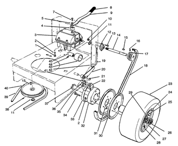 Axle Assembly Diagram and Parts List for 30176 690001 - 691912 Toro Lawn Tractor Accessories